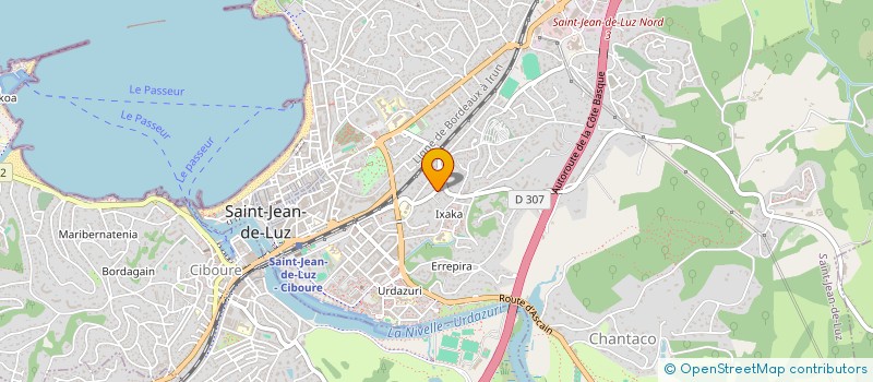 localisation de l'entreprise A.M.E.N.  SAINT-JEAN-DE-LUZ