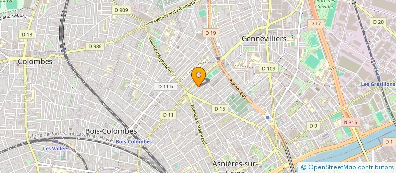 localisation de l'entreprise A.M.E PROTECTION & SOLUTION  ASNIERES-SUR-SEINE