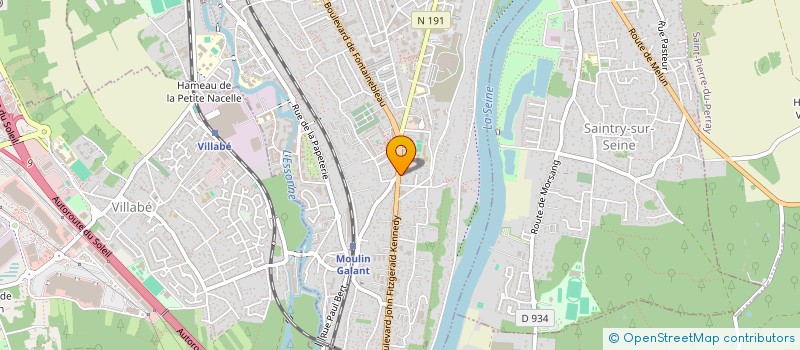 localisation de l'entreprise A.M. ELECTRICITE à CORBEIL-ESSONNES