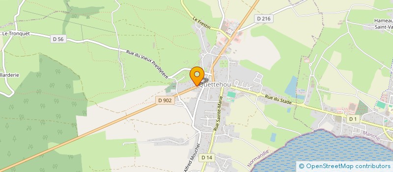 localisation de l'entreprise A.M. ELECTRICITE  QUETTEHOU