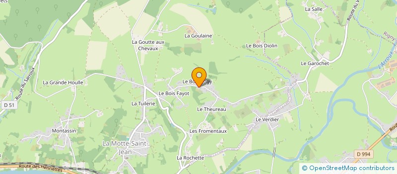 localisation de l'entreprise A.M. ELECTROMENAGER  LA MOTTE-SAINT-JEAN