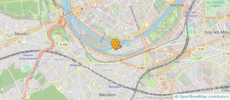 localisation de l'entreprise A M ENVIRONNEMENT à ISSY-LES-MOULINEAUX