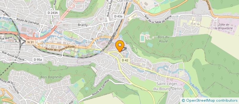 localisation de l'entreprise A M EQUIPEMENT  SAINT-LEGER-DU-BOURG-DENIS