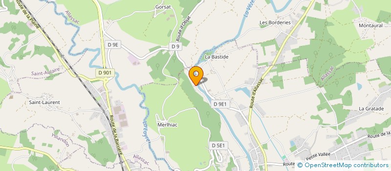 localisation de l'entreprise A.M ETANCHEITE  SAINT-VIANCE