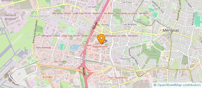 localisation de l'entreprise A.M EXPANSION à MERIGNAC