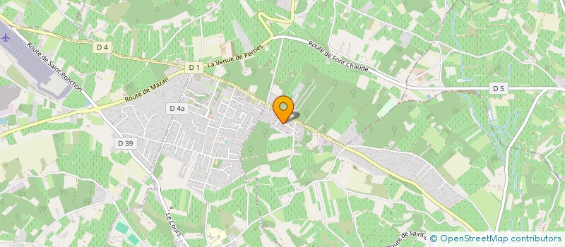 localisation de l'entreprise A.M.F  VENASQUE