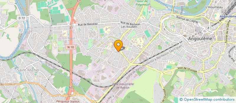 localisation de l'entreprise A M FERMETURES à ANGOULEME