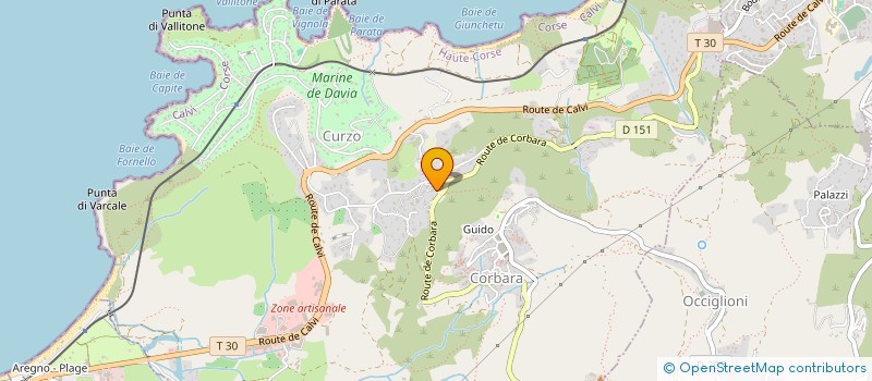 localisation de l'entreprise A.M.FIT  L'ILE-ROUSSE