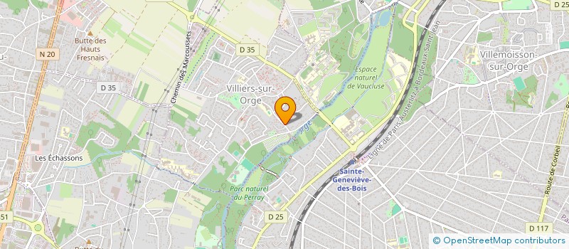 localisation de l'entreprise A.M FONCIER  VILLIERS-SUR-ORGE