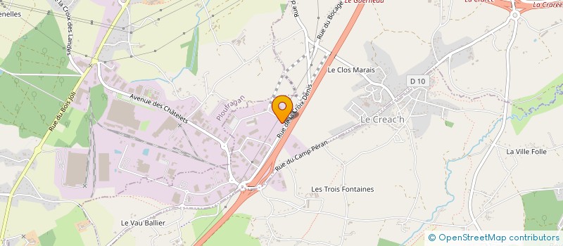 localisation de l'entreprise A.M. FORMATION à TREGUEUX