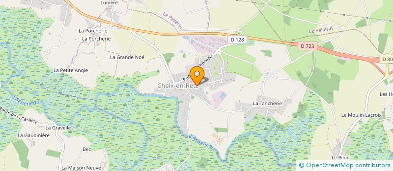 localisation de l'entreprise A M G  CHEIX-EN-RETZ