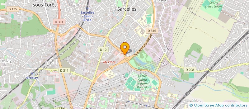 localisation de l'entreprise A-M-G à SARCELLES