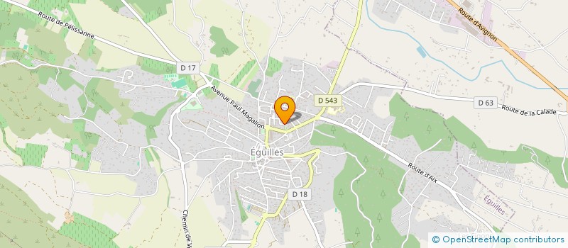 localisation de l'entreprise A.M.G. à EGUILLES