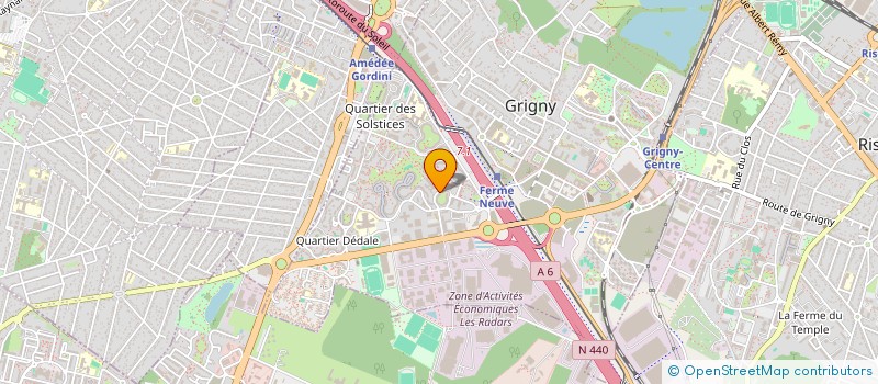 localisation de l'entreprise A.M.G. à GRIGNY