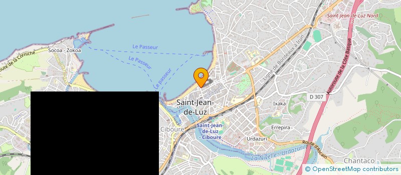 localisation de l'entreprise A.M.G  SAINT-JEAN-DE-LUZ