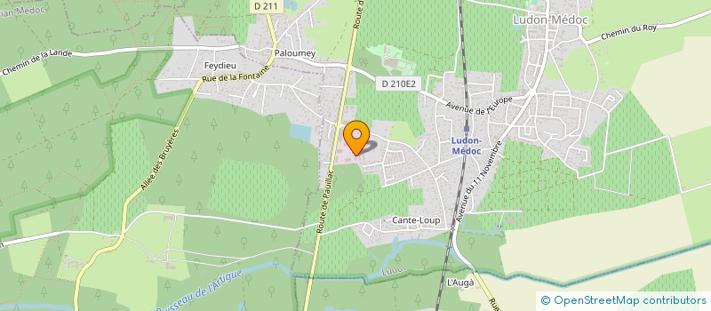 localisation de l'entreprise A M G AQUITAINE à LUDON-MEDOC