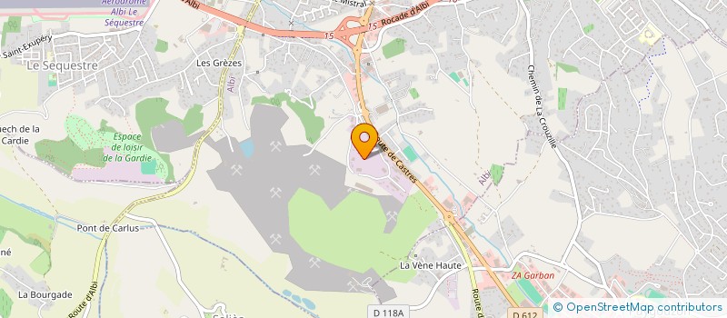 localisation de l'entreprise A.M.G. AUDIO à ALBI