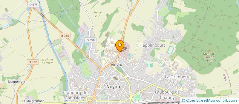localisation de l'entreprise A.M.G BAT à NOYON