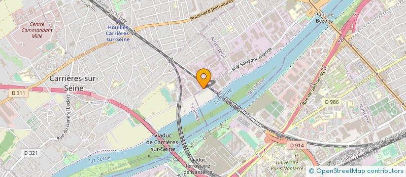 localisation de l'entreprise A.M.G & CO  CARRIERES-SUR-SEINE