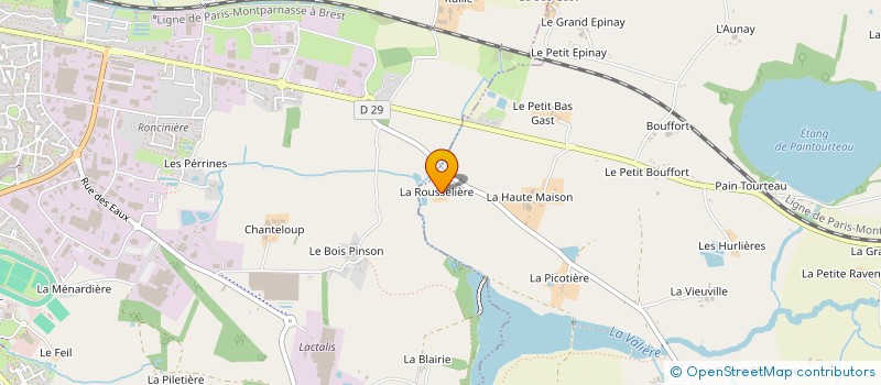 localisation de l'entreprise A.M.G. FINANCES - CONSEILS  ERBREE