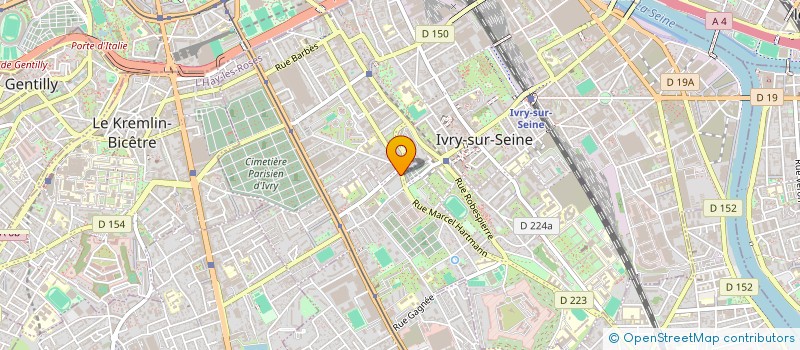 localisation de l'entreprise A.M.G RENOVATION  IVRY-SUR-SEINE