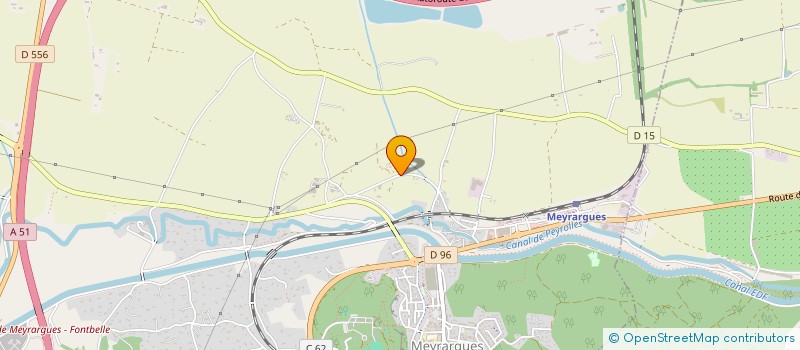 localisation de l'entreprise A.M.G.T.  MEYRARGUES