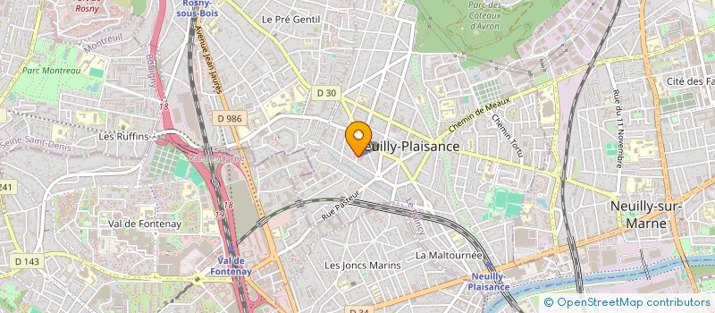 localisation de l'entreprise A.M.G.V à NEUILLY-PLAISANCE