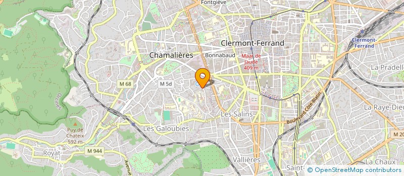 localisation de l'entreprise A.M-GROUP  CHAMALIERES