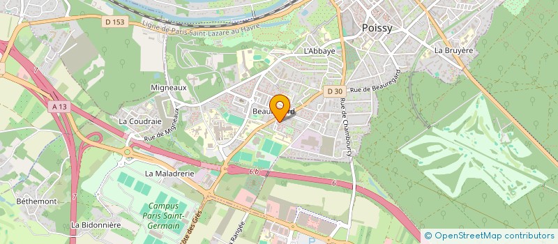 localisation de l'entreprise A.M GROUPE  POISSY