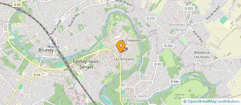 localisation de l'entreprise A.M.H à EPINAY-SOUS-SENART