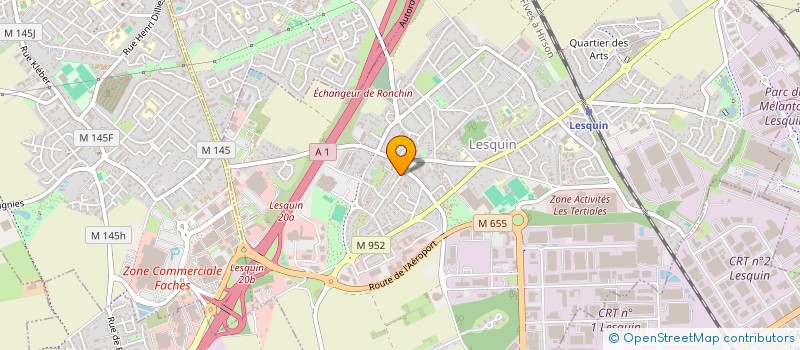 localisation de l'entreprise A.M.H. à LESQUIN