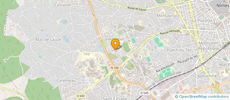 localisation de l'entreprise A M H ASS POUR MALADIE HIRSCHSPRUNG  NIMES