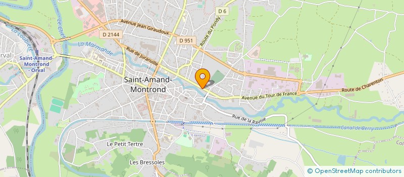 localisation de l'entreprise A M H INTERNATIONAL à SAINT-AMAND-MONTROND