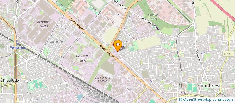 localisation de l'entreprise A.M.I.  SAINT-PRIEST