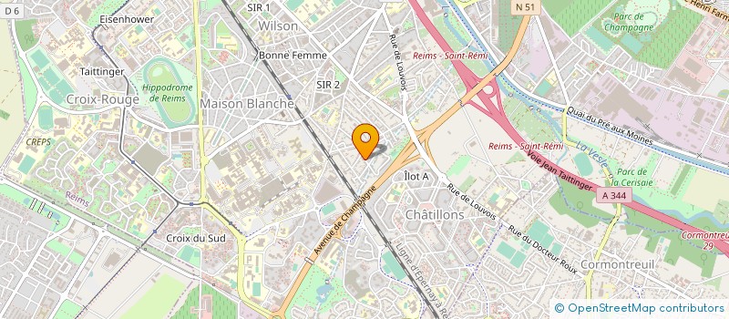 localisation de l'entreprise A M I à WITRY-LES-REIMS