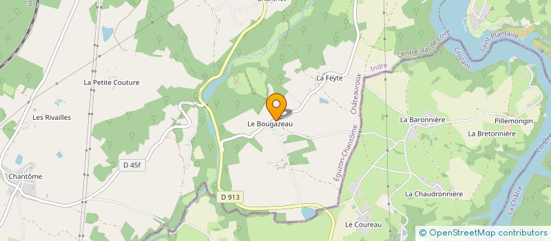localisation de l'entreprise A.M.I. à EGUZON-CHANTOME