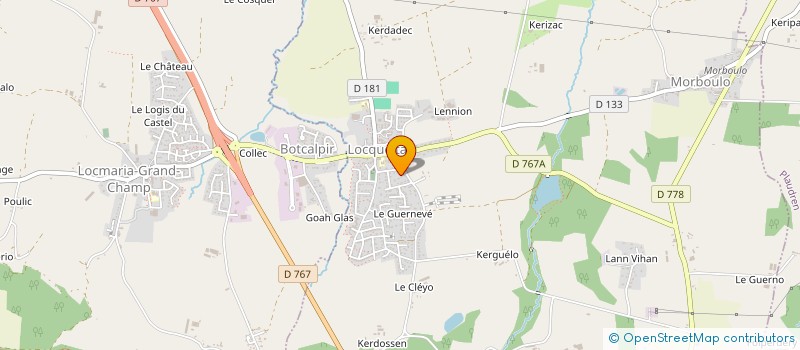 localisation de l'entreprise A.M.I. à LOCQUELTAS