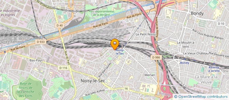 localisation de l'entreprise A.M.I à NOISY-LE-SEC