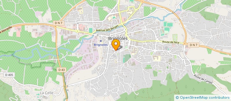 localisation de l'entreprise A.M.I.(AGENCE MARCHES INTERNATIONAUX)  BRIGNOLES