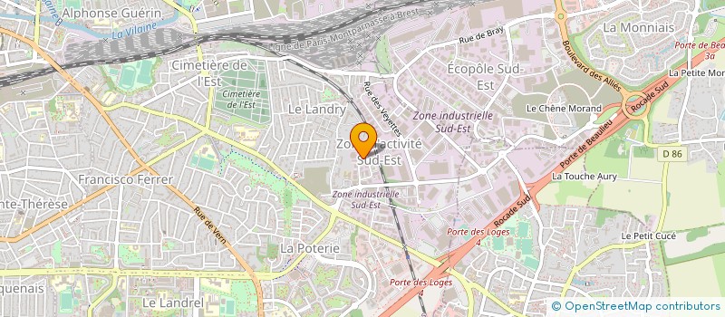 localisation de l'entreprise A.M.I. ATELIER DE MAINTENANCE INDUSTRIELLE à RENNES