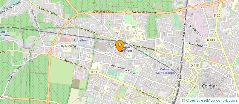 localisation de l'entreprise A M I C A  COLMAR