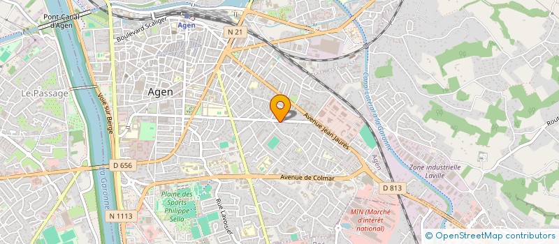 localisation de l'entreprise A.M.I.C.A.L.E  AGEN