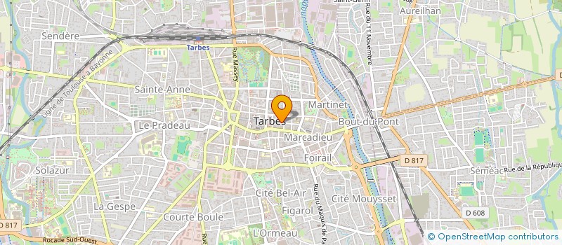 localisation de l'entreprise A.M.I.E.  TARBES