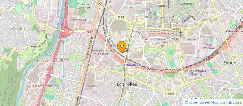 localisation de l'entreprise A.M.I RENOV  ECHIROLLES