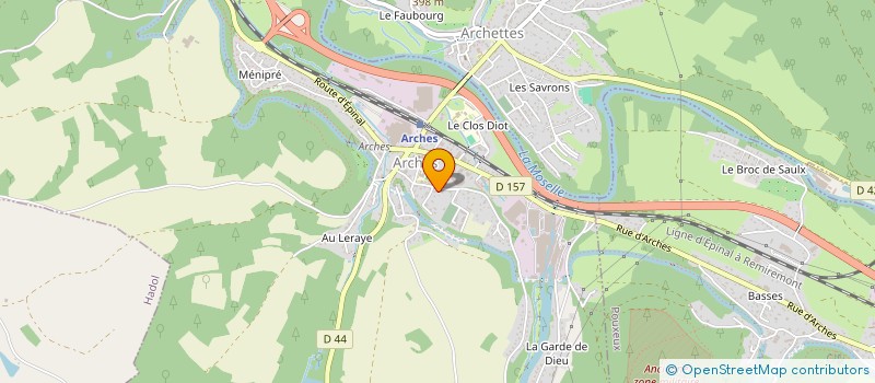localisation de l'entreprise A.M.I.S à ARCHES