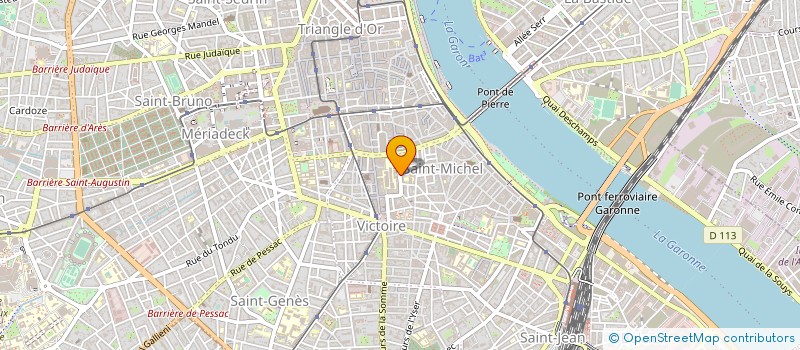 localisation de l'entreprise A.M.I.SARL à BORDEAUX