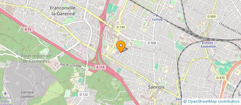 localisation de l'entreprise A.M.I TRANSPORT  SANNOIS