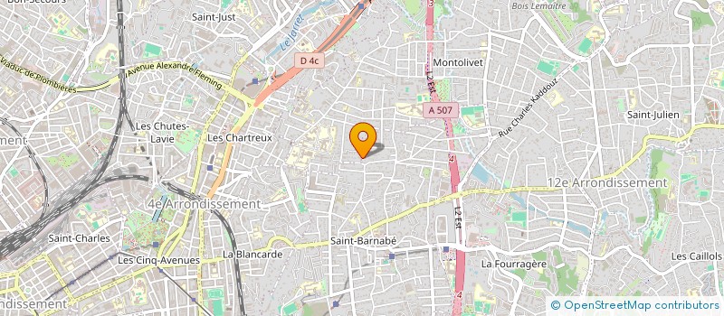 localisation de l'entreprise A&M IMMO à MARSEILLE