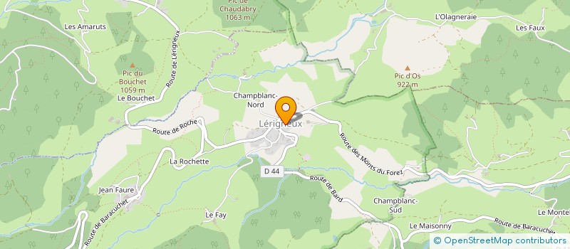 localisation de l'entreprise A.M. IMMO  LERIGNEUX