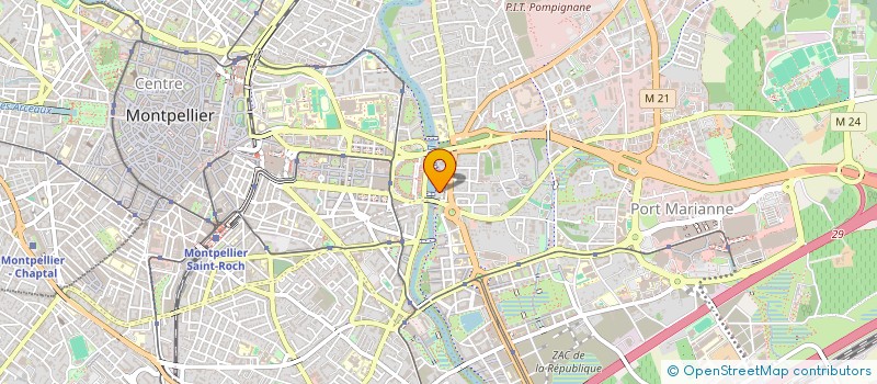 localisation de l'entreprise A & M IMMOBILIER à MONTPELLIER